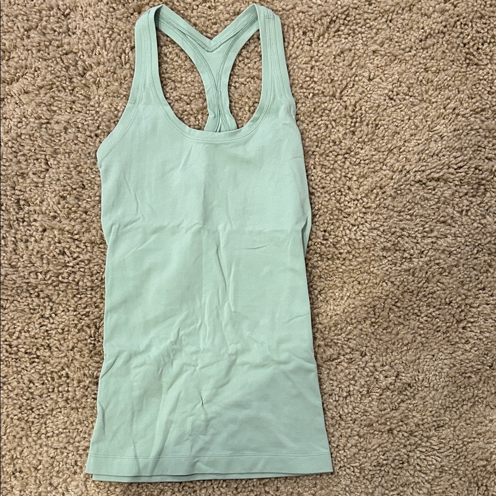 Lululemon Mint Green Racerback Tank Top